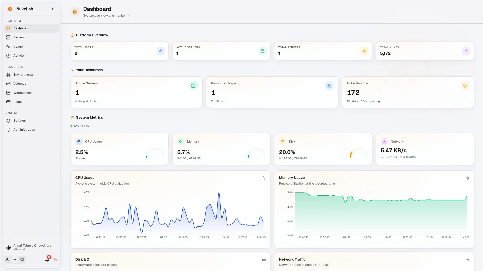 NukeLab screenshot